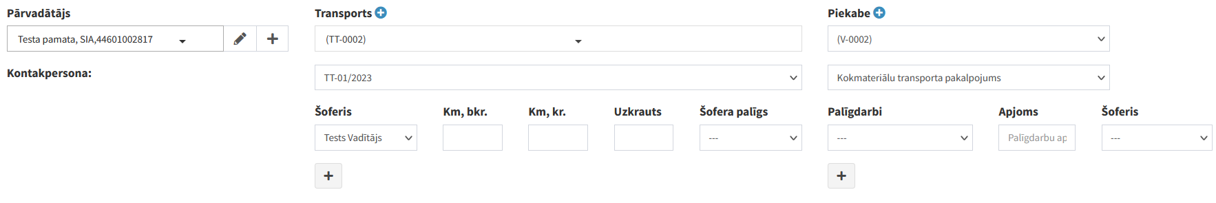 Pievieno šoferi Pievieno šoferi